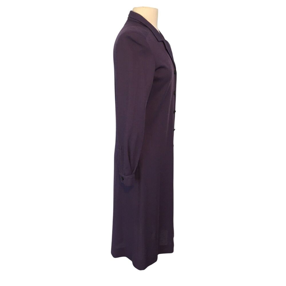 Butte Vintage 70s 80s Womens Plum Purple Knit Sheath Shift Dress, 36 bust - Picture 5 of 8